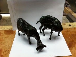 Two Goats originals by Fergus Channon