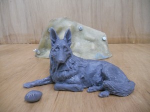 wax and mould of Bugsy by Charlie Smith